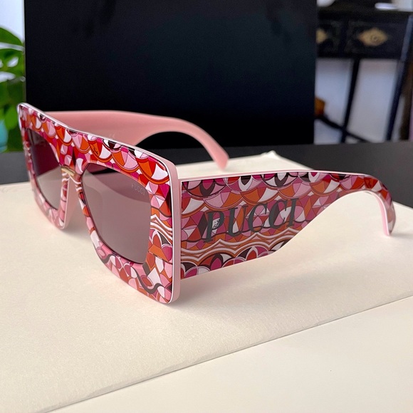 💥SOLD💥 EMILIO PUCCI Print Oversized Sunglasses - Picture 6 of 9
